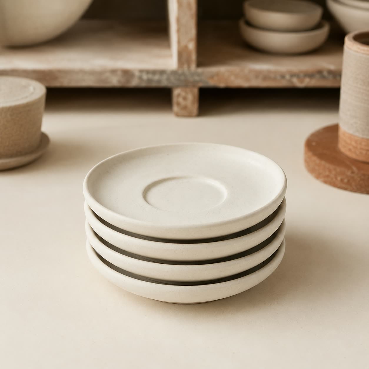 Café Stacking Saucer Ø14, unmarked
